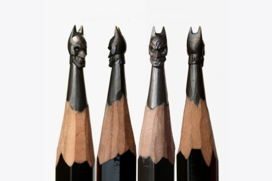 BatMan-hand-carved-sculptures-made-of-pencil-lead